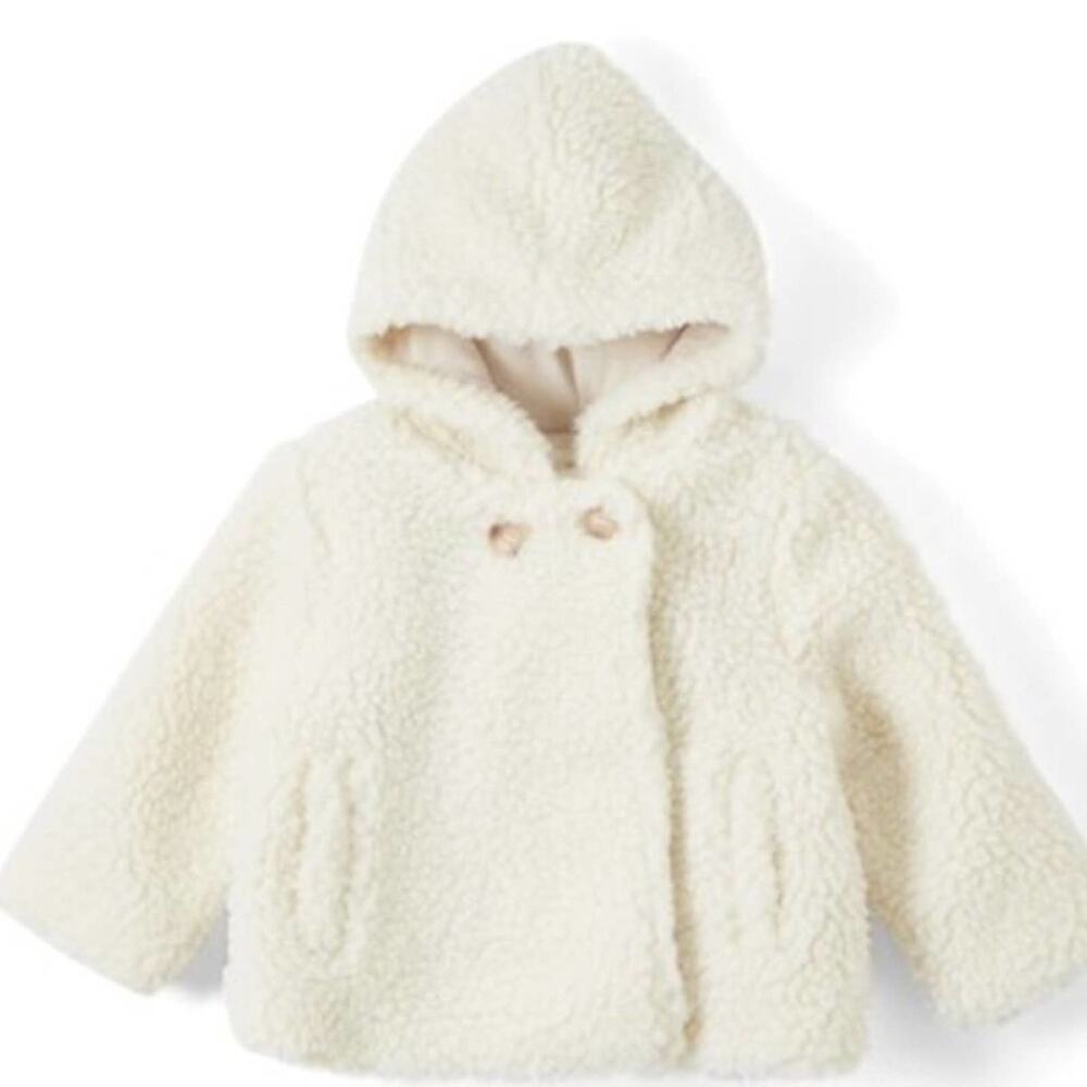 NWT Jessica Simpson Cream Hooded Jacket 12 Months
